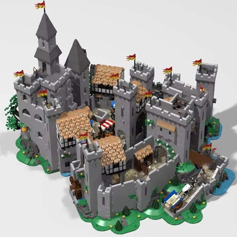 

12,988-Piece MOC Building Blocks Lion Knight Castle Model - High-Difficulty Assembly Toy Set - Epic Creative Gift for Builders a