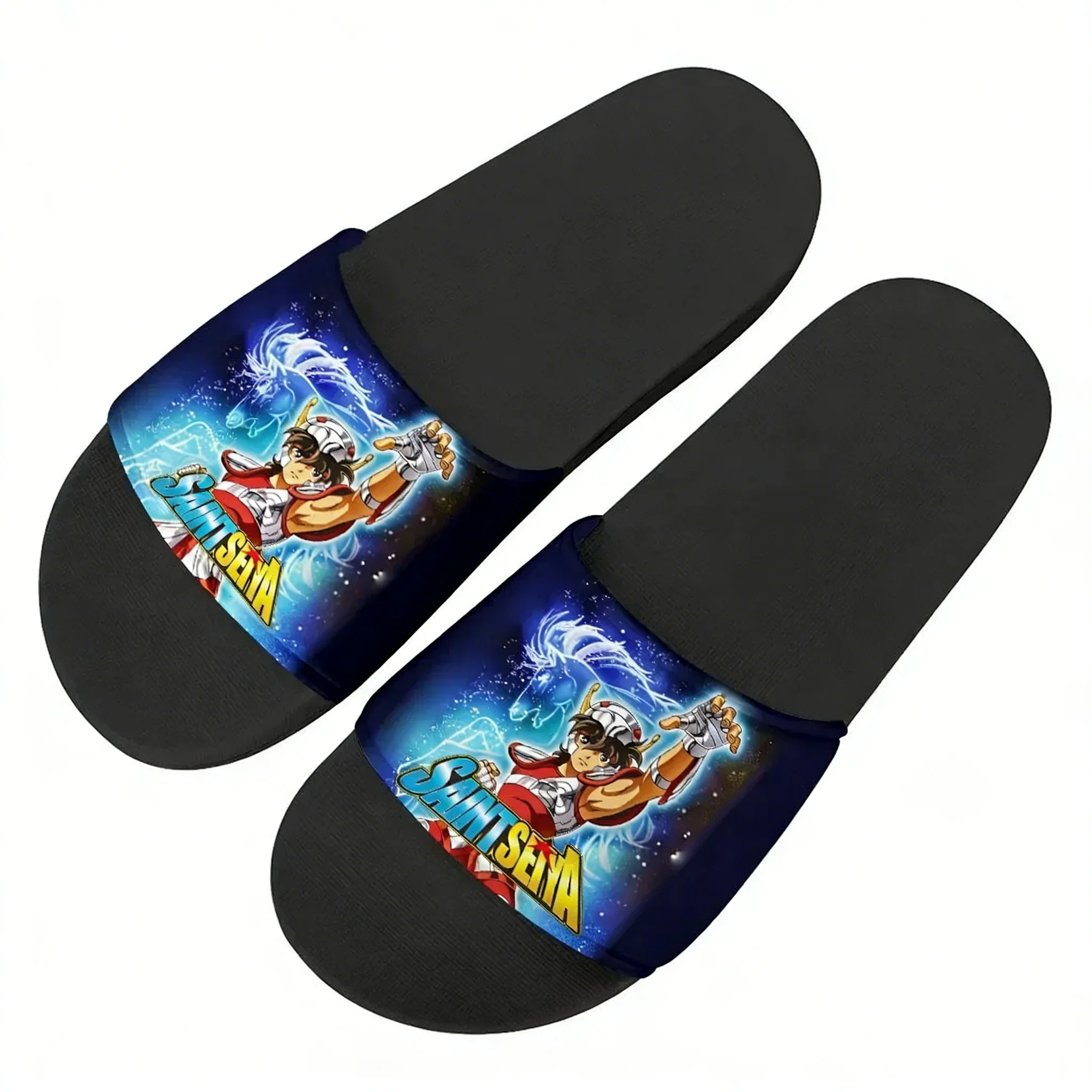 

Saint Seiya Sandals Home Slippers Water Shoes Men Women Teenagers Sandal Bathroom Beach Pool Custom Made Summer Slipper