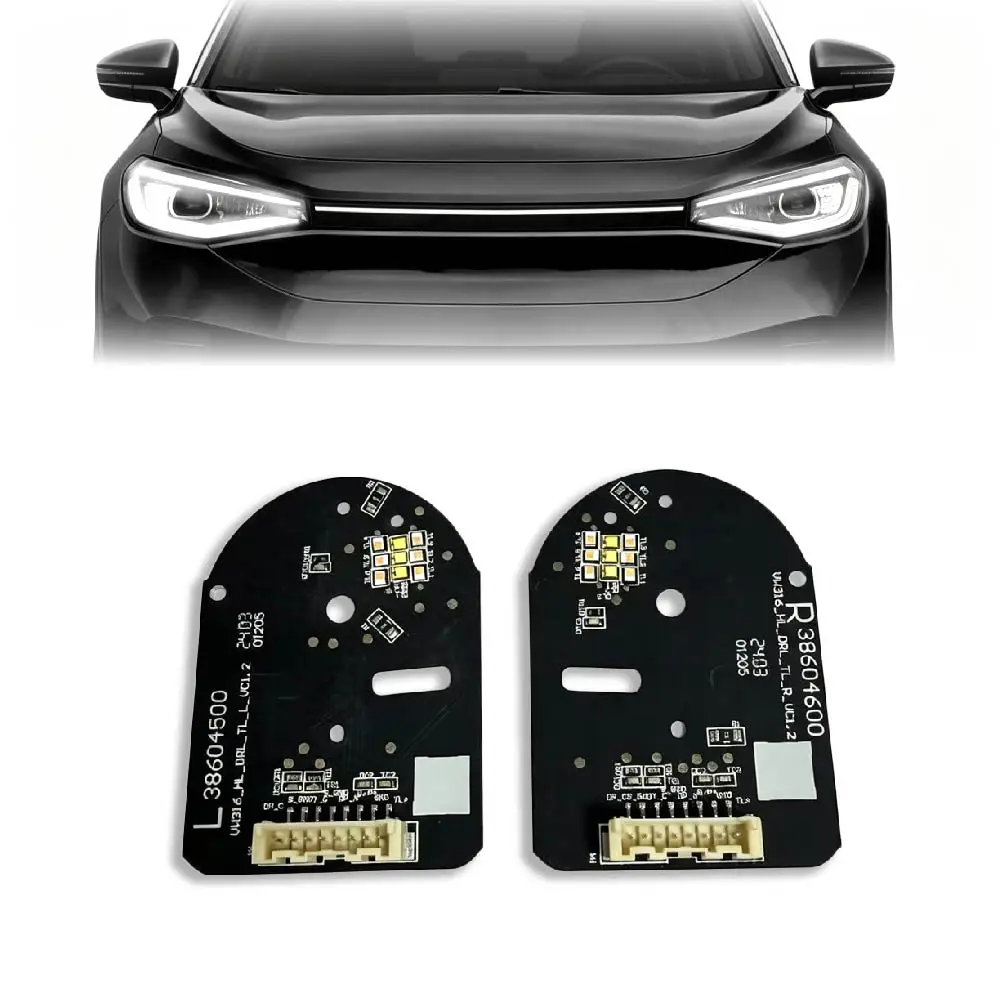 LED DRL Turn Signal Chip PCB Light Source Board Angel Eyes For VW ID.4 2021 2022 2023 2024 Headlight Replacement Spare Parts