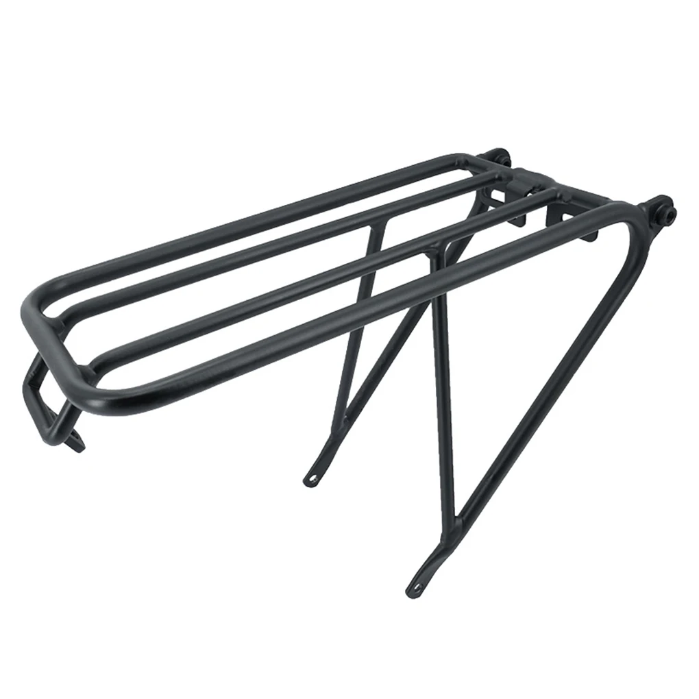 PODAY Foldable Bicycles Rear Shelf Racks with Wheels Riding Carrier image 2