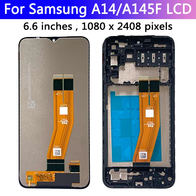 High Quality For Samsung A14 LTE LCD A145F A145M A145P Display Touch Screen Digitizer Assembly For Samsung A14 4G LCD