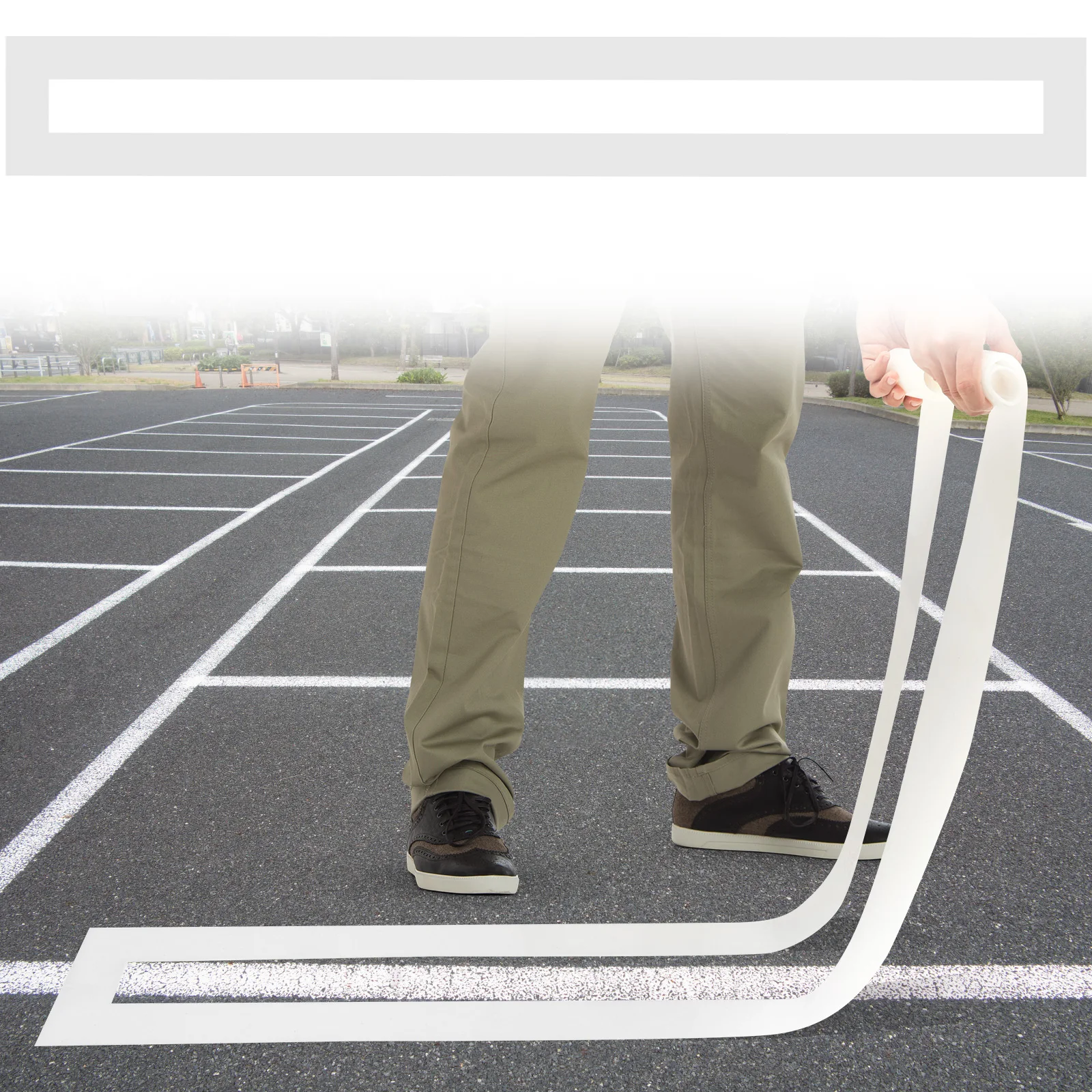 Parking Lot Line Stencil for Painting Parking Lot and Pavement Lines Foldable Reusable Marking Stencil for Asphalt Concrete