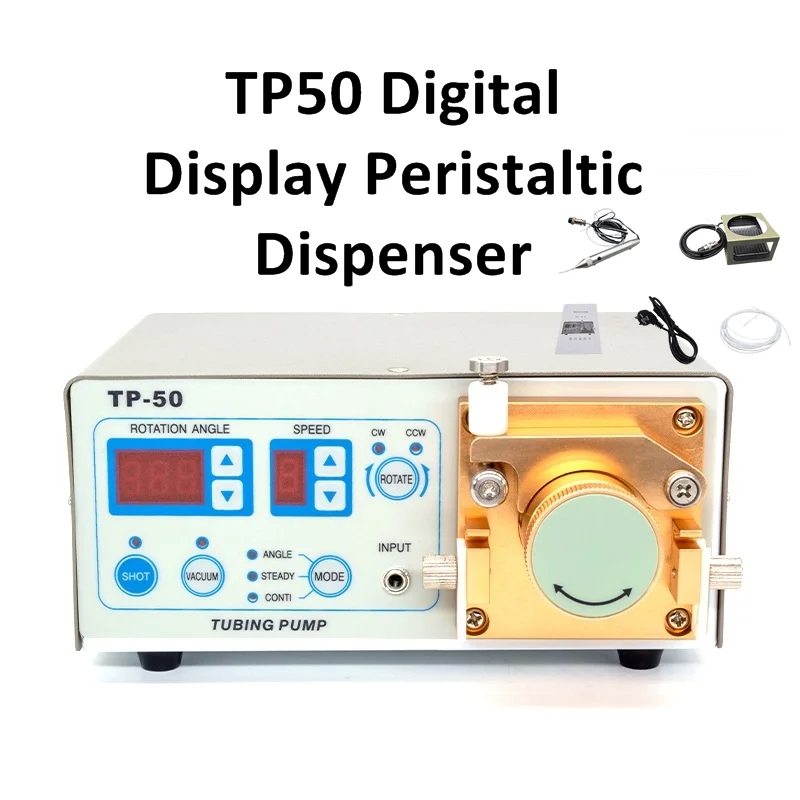 

Original TP-50 Automatic Peristaltic Glue Dispenser Adhesive Applicator Digital Display Fast Drying Anaerobic Glue Machine 0.001