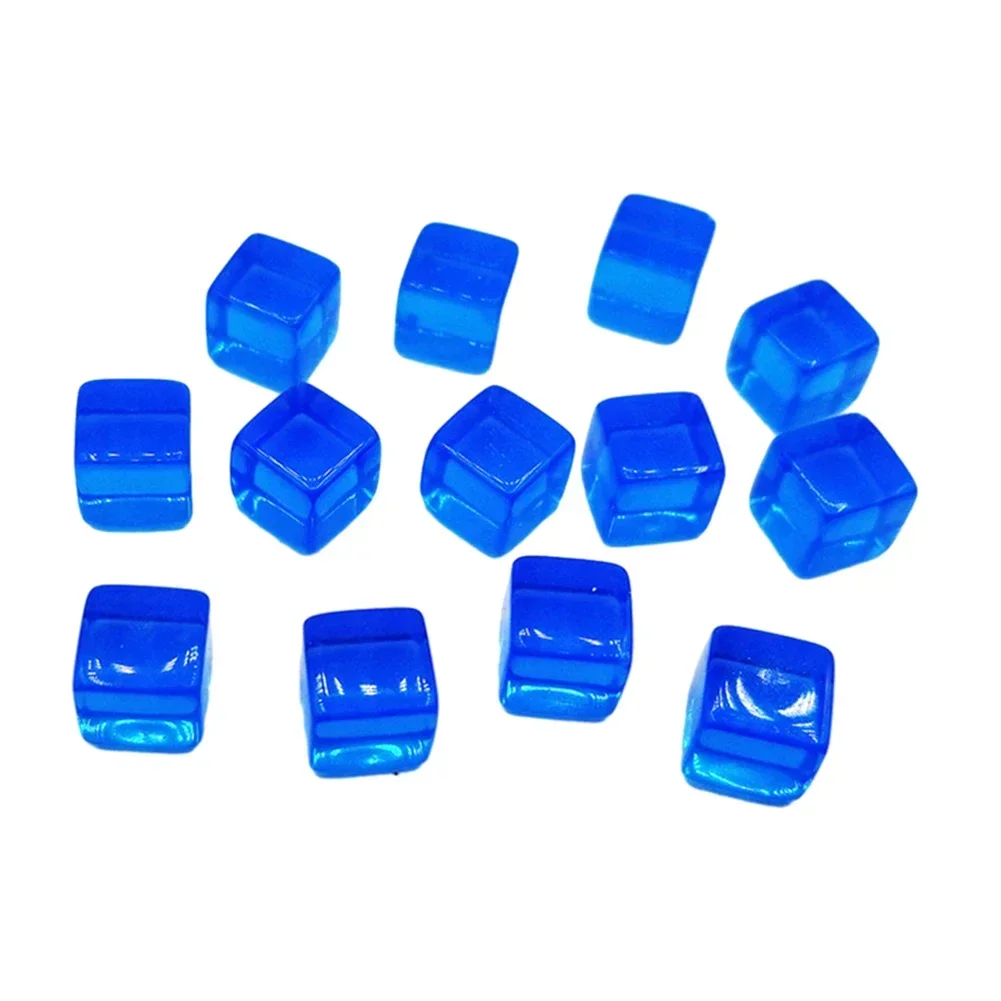 Application Acrylic Dices Set Clear Cube Colorful Square Corner Clear Dice Acrylic Dices Set Chess Pieces Cube