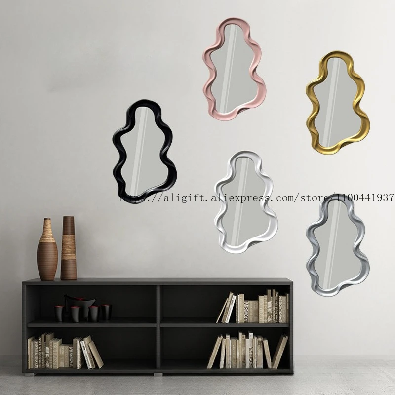 

European Retro Mirror Tray Perfume And Cosmetic Storage Tray Decorative Item Shooting Prop