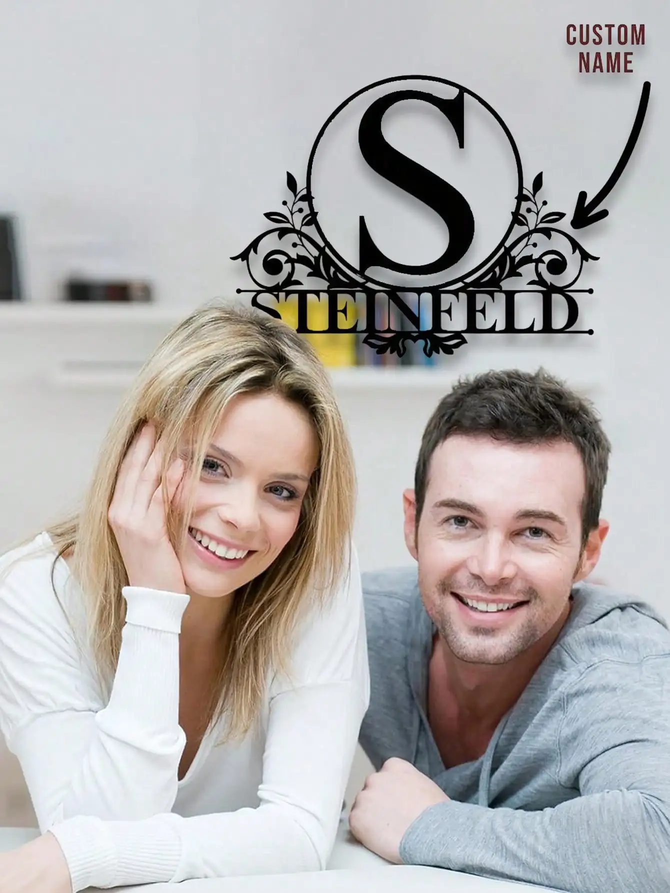 

Custom Metal Family Name Sign - Personalized Last Name Wall Art, Unique Housewarming Gift Wedding Anniversary Decor