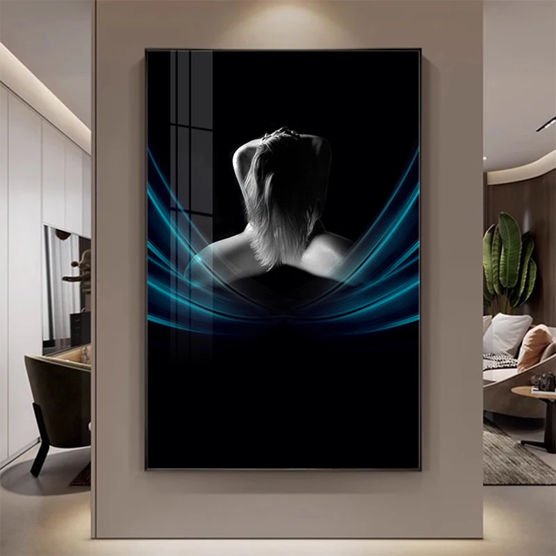 

Living Room Wall Decor Abstract Naked Girl Canvas Pop Canvas home decor crystal porcelain paintings