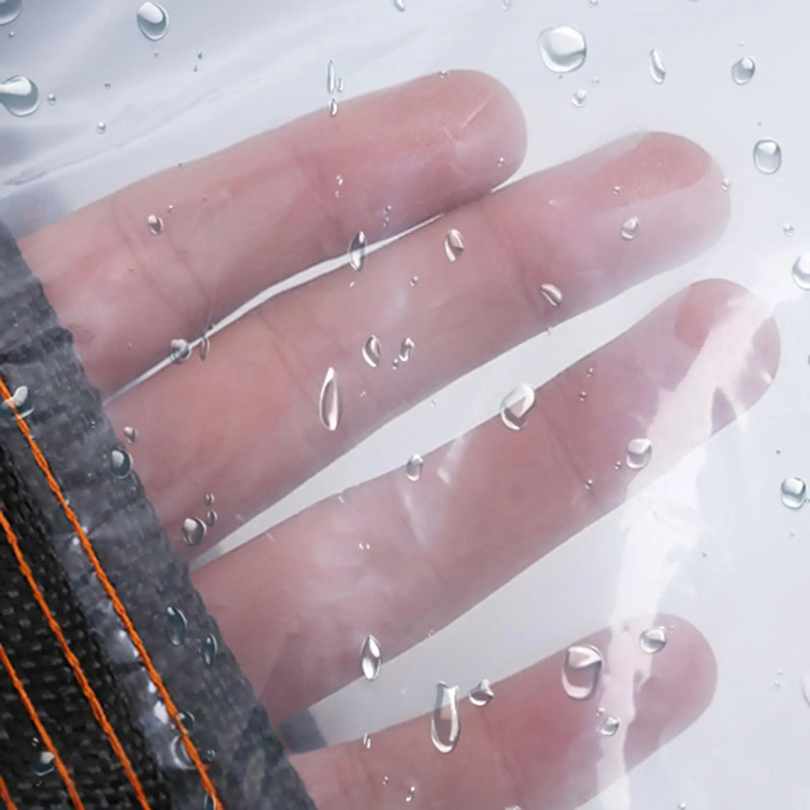 Outdoor Transparent Tarp Thick Waterproof Tarpaulin Dustproof PE Sheet for Garden Patio Furniture Weather Protection
