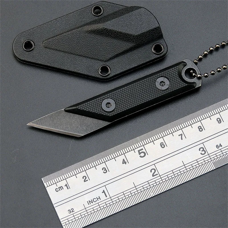 Eafengrow  C1146 Fixed Blade Knife 440C Blade G10 Handle EDC Tool Neck Knife for Camping with kydex Sheath