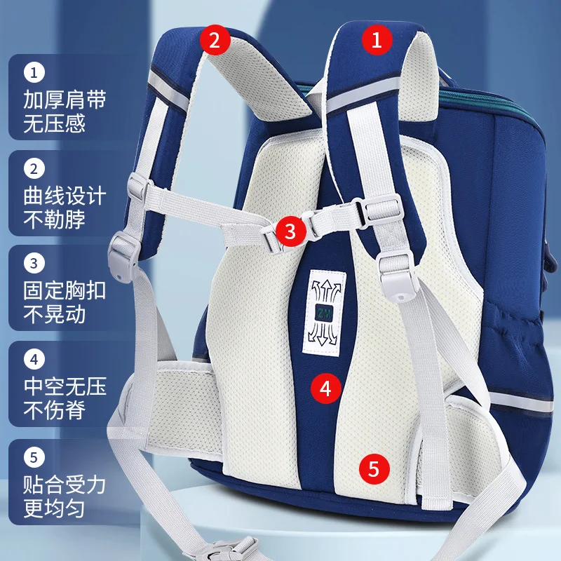 Neue Grundschule Student Rucksack Männlich Integrierte Große Kapazität kinder Rucksack Klassen Rucksack Wirbelsäule Schutz Rucksack