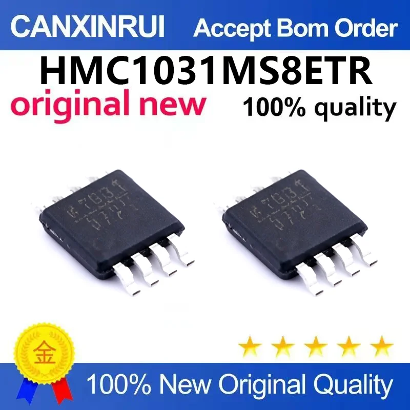 （5pcs-100pcs）Original genuine HMC1031MS8ETR packaged MSOP-8 0.1-500MHz clock generator chip