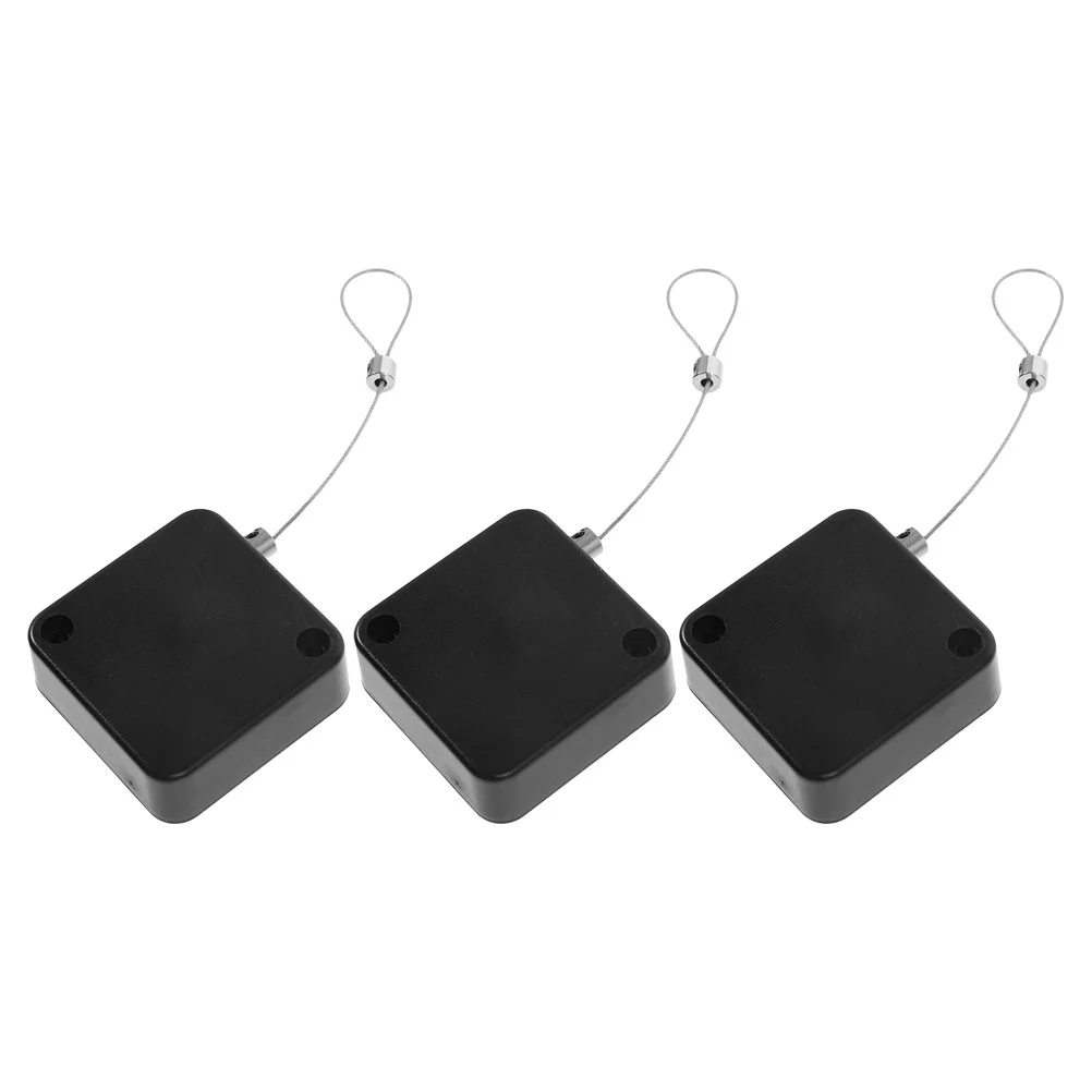 

Combination Anti-theft Pull Box Lost Steel Wire Holder Hook Retractable Cable Padlock