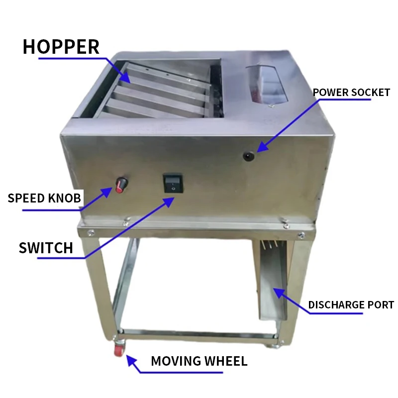 45W Saving Power Automatic Peeling Pea Machine Healthy Durable Pea Sheller For Beans Soy Peas Green Pea Peeling Machine