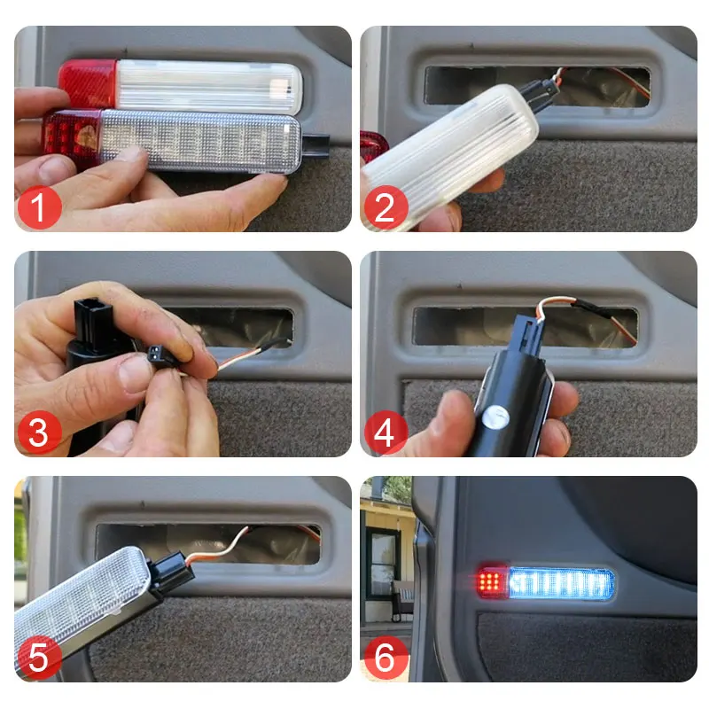 Obrázek 6: LED dveře lehký pro chevrolet silverado GMC sierra C K 1500r 2500 3500 cadillac escalade hummer dveře panel courtesy lamp 15021517