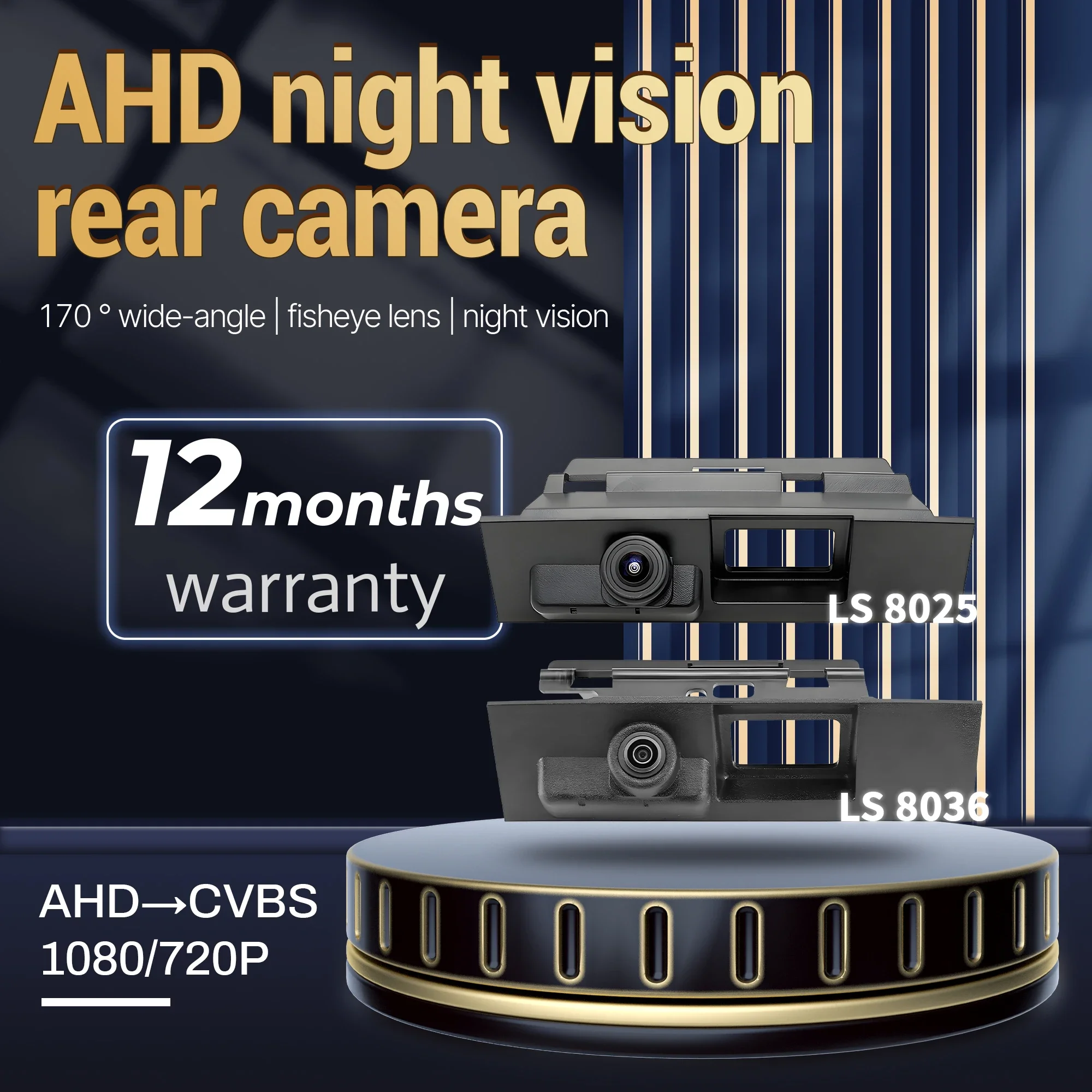 Ручка переключателя багажника, автомобильная камера заднего вида для Ford Mondeo MK3 MK4 MK5 S-Max 2014-2018, 170 градусов MCCD AHD 1080P, автомобиль