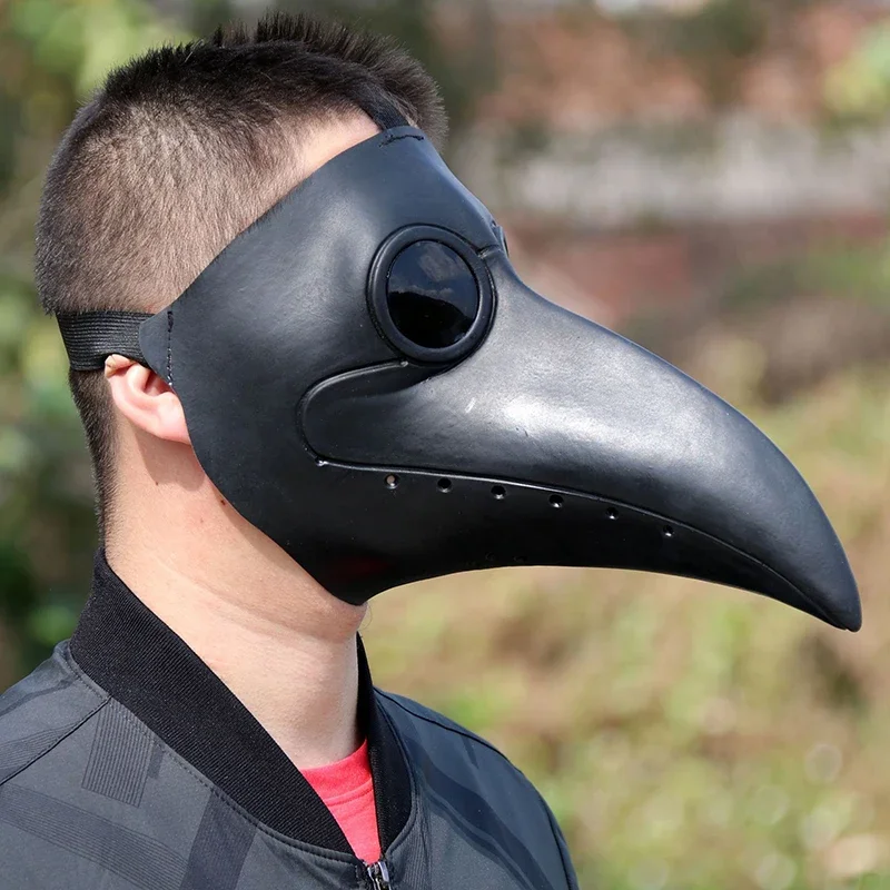 

Retro Steampunk Plague Doctor Cosplay Mask Bird Gothic Punk Funny Latex Party Halloween Costumes Props