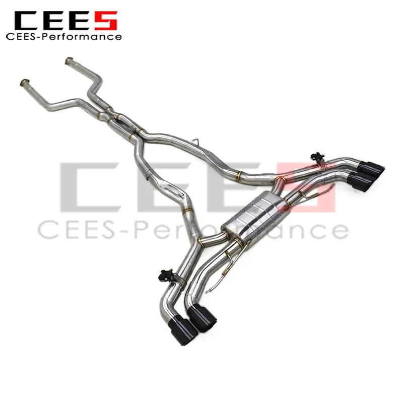 

Выхлопная труба CEES Valvetronic для BMW X5M X6M F95 F96 4.4TT 2020-2024, выхлопная труба из нержавеющей стали 304