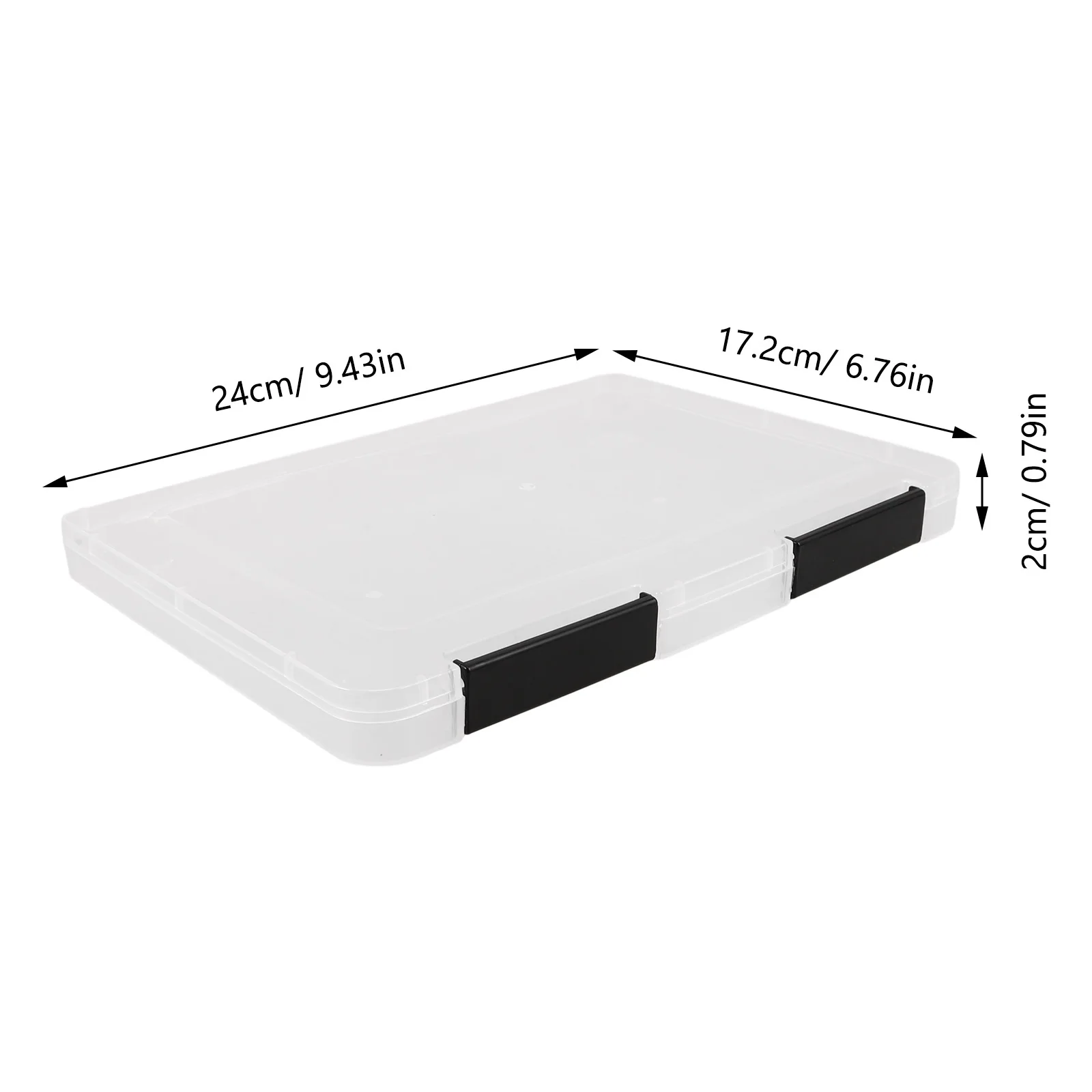 4Pcs A5 Paper Storage Box Plastic Portable Card Holder Photo Organizer Document Certificate File Organizer Case