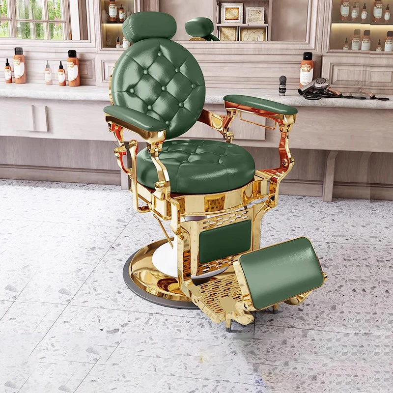 Luxury Salon Chairs Nail Beauty Salon Furniture Professional Armchair Saddle Retro Chair Swivel Stool Chaise Coiffure Salon Hair