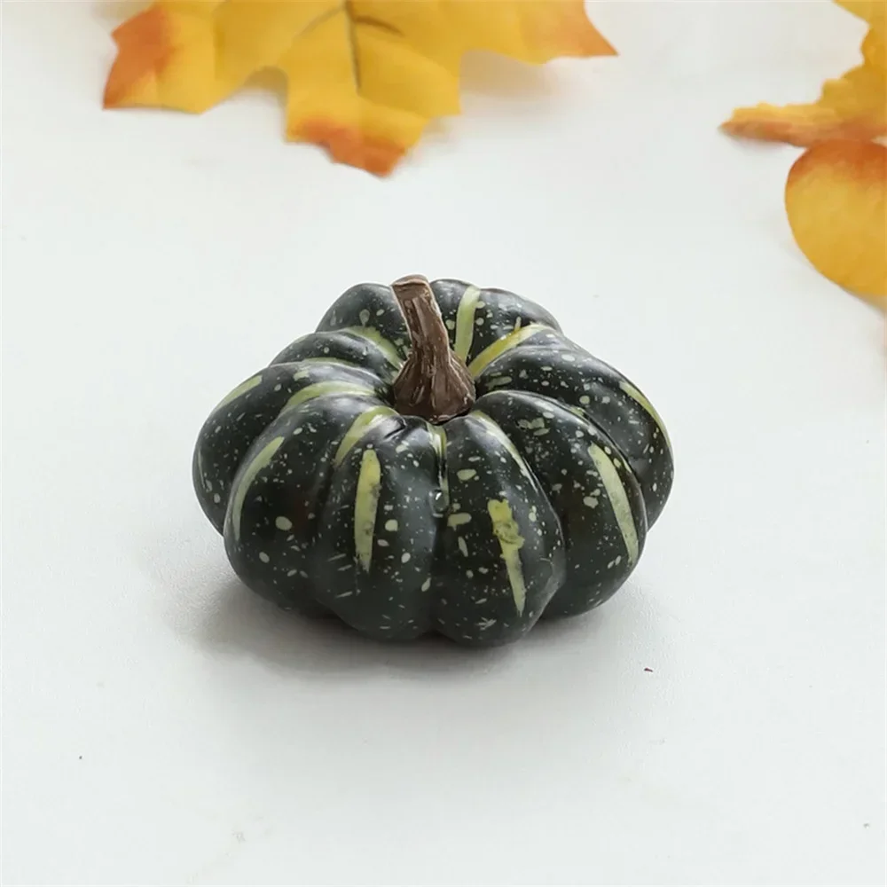 Mini Citrouille Artificielle d'Halloween, Mélange Aléatoire, Simulation de Légume, Accessoire de Décoration de ixà Domicile, 9 Pièces