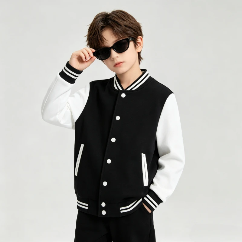 Custom Your Brand LOGO Women Men Kid Casual Baseball Jersey Solid Color Jacket Streetwear Personality Custom Coat Family Look - view 3