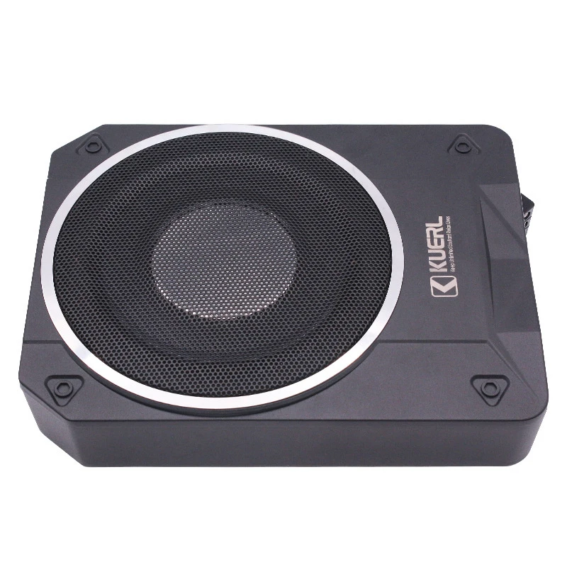 10 Inch Modification Of 55mm Thick Aluminum Alloy Small Steel Gun 12V Active Ultra-thin Car Audio Subwoofer K-1001APR