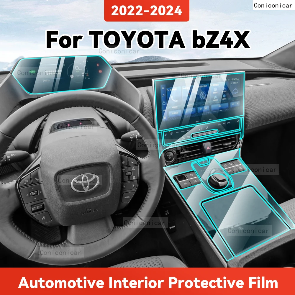 

TPU For TOYOTA BZ4X 2022 2023 2024 Transparent Protective Film Car Interior Central Control Navigation Panel Auto Sticker