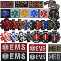 Reflective Medic EMS EMT MED Paramedic Tactical Patch Infrared IR First Aid Military Emergency Rescue Star Life Patch