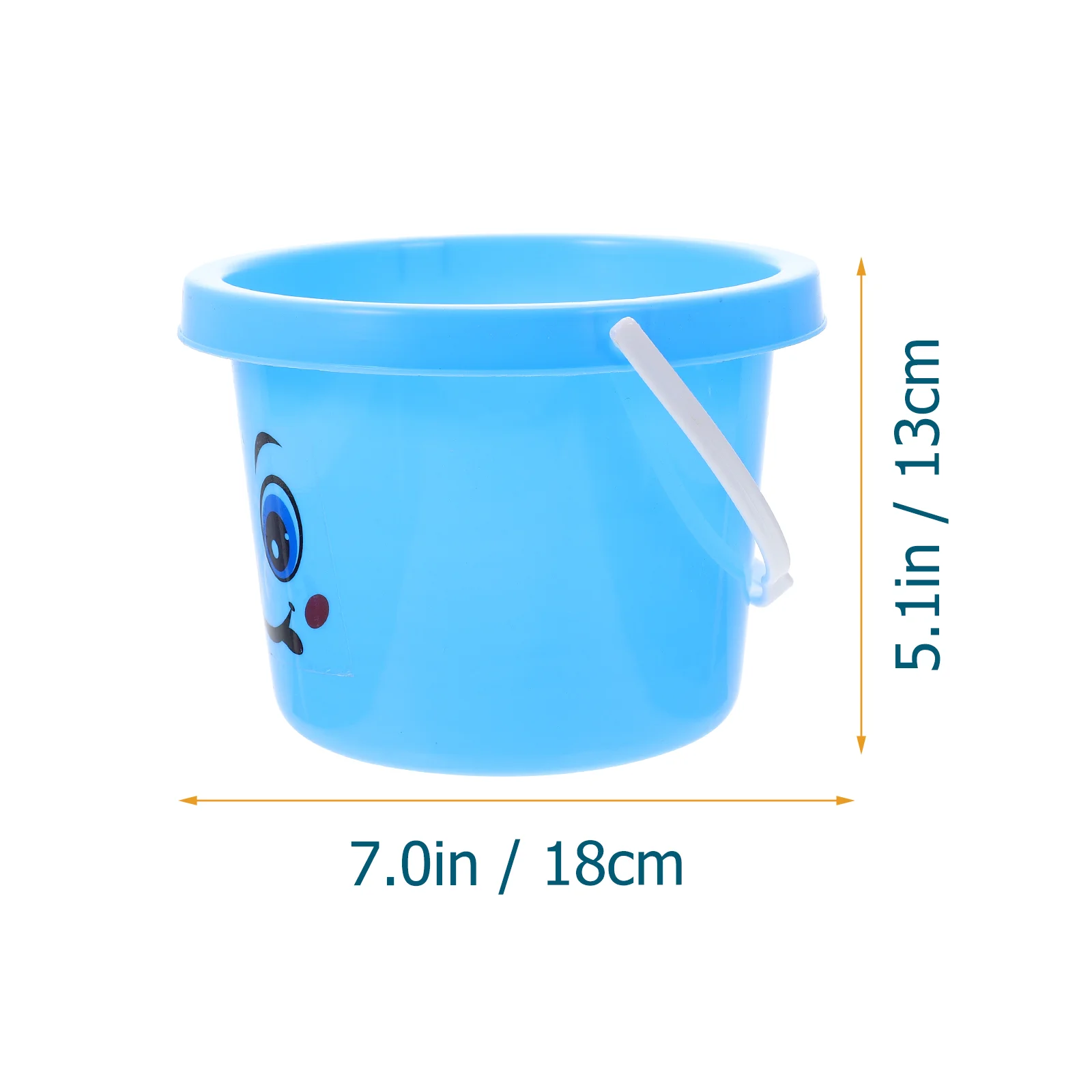 5 Pcs Beach Toy Bucket Pail and Children Toys Sand Holders Play Portable Buckets Water Playthings Pp Children\'s