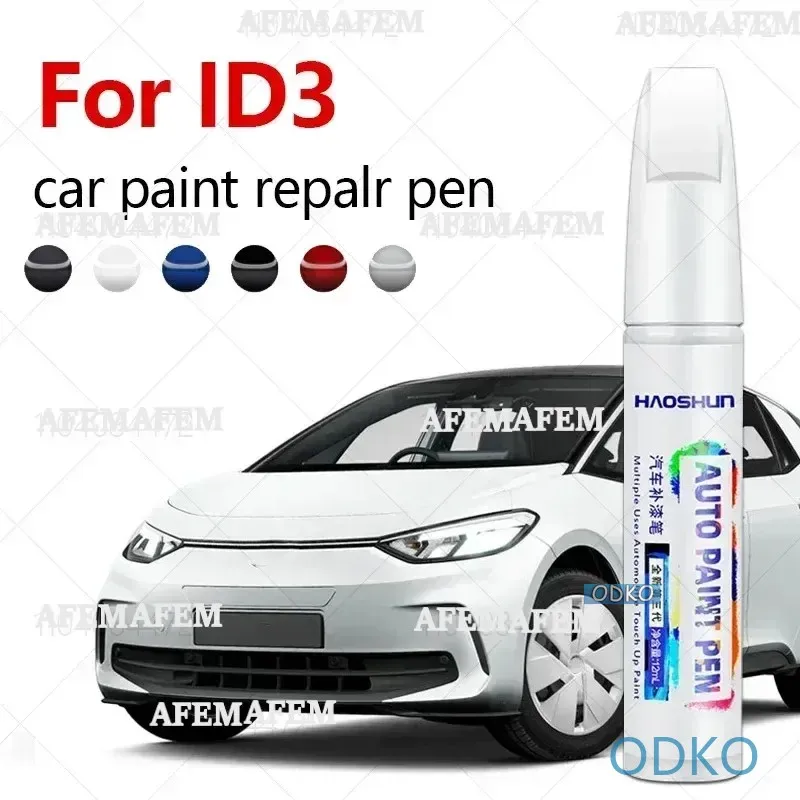 Paint Repair Brush Touch Up Scratch Remover DIY Auto Accessories Black White Gray Blue Green For Volkswagen ID.3 2019-2025  MEB