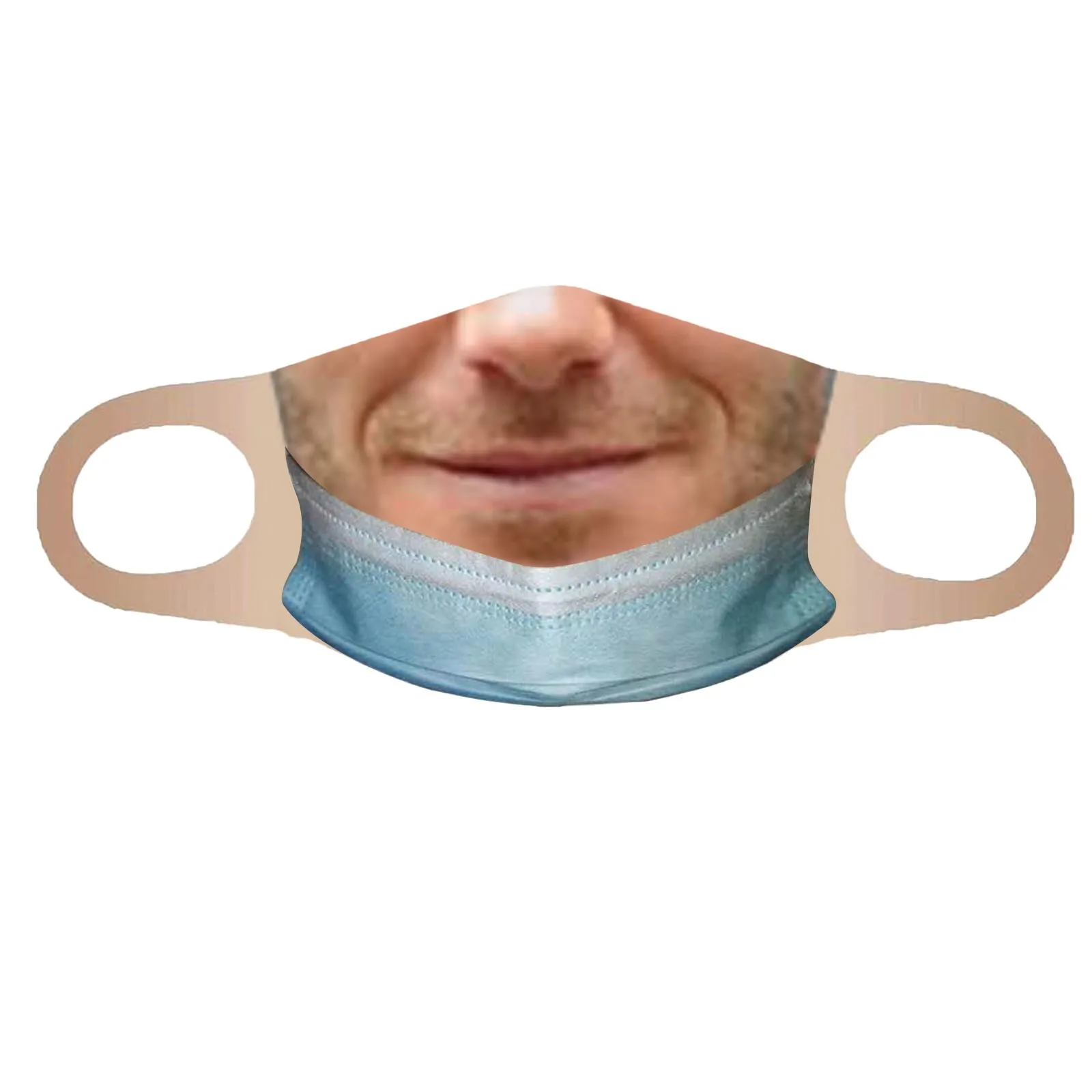 Fashionable Washable And Reusable Unisex Mask Cute Oral Expression Printed Mask Comfortable Mask Suitable For Outdoor Activities