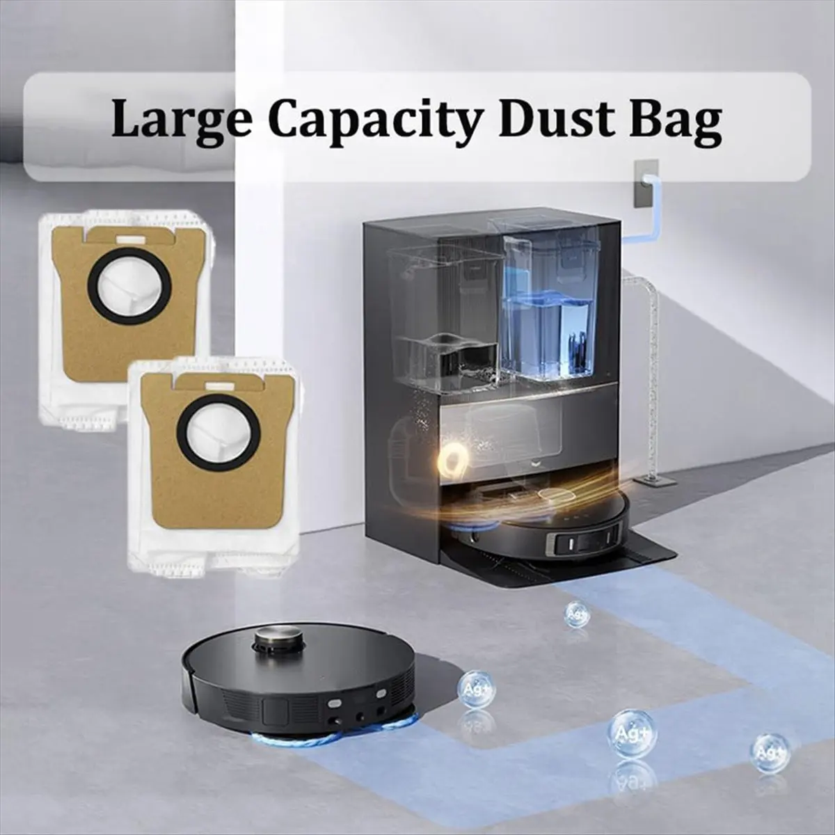 2026 Trend For Robot Vacuum X20 Max/X20 Pro/D109GL/D102GL Accessories Main Roller Side Brush Hepa Filter Dust Collected Bag