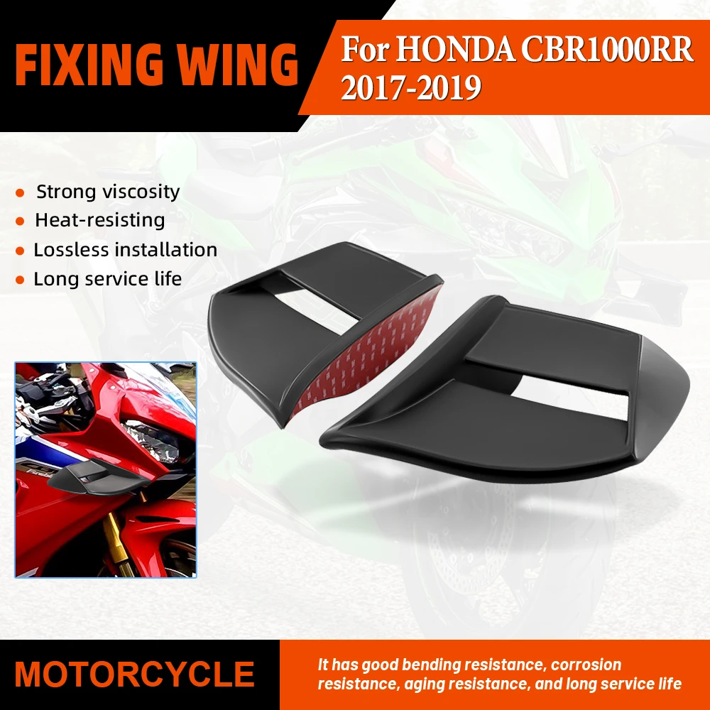 

Suitable for Honda CBR1000RR CBR1000 RR 2017-2019 Motorcycle New Front Pneumatic Wing Fixed Wing Spoile Windshield Side Winglet