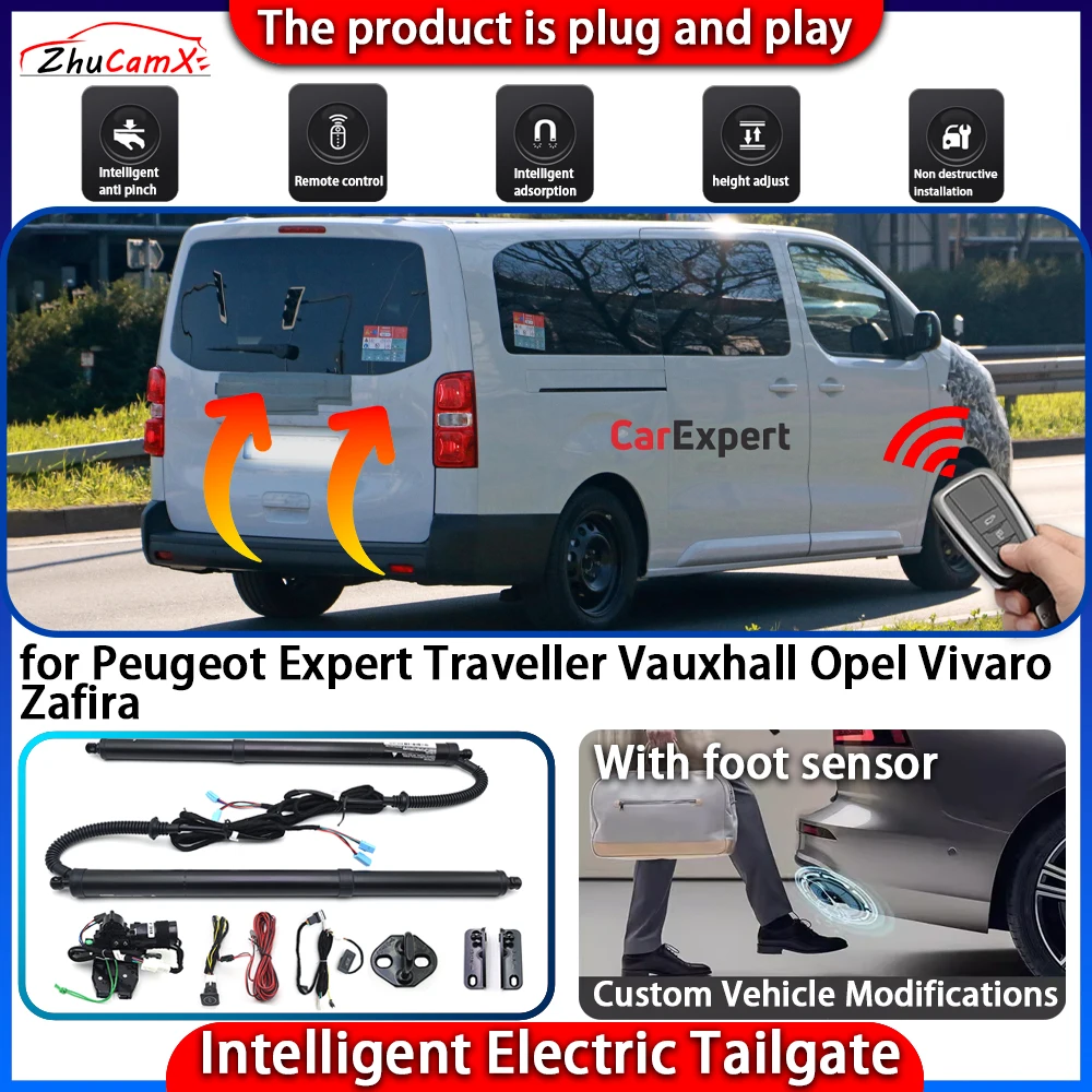 Smart Powered Tailgate System for Peugeot Expert Traveller Vauxhall Opel Vivaro Zafira Life Automatic Intelligent Control Kit