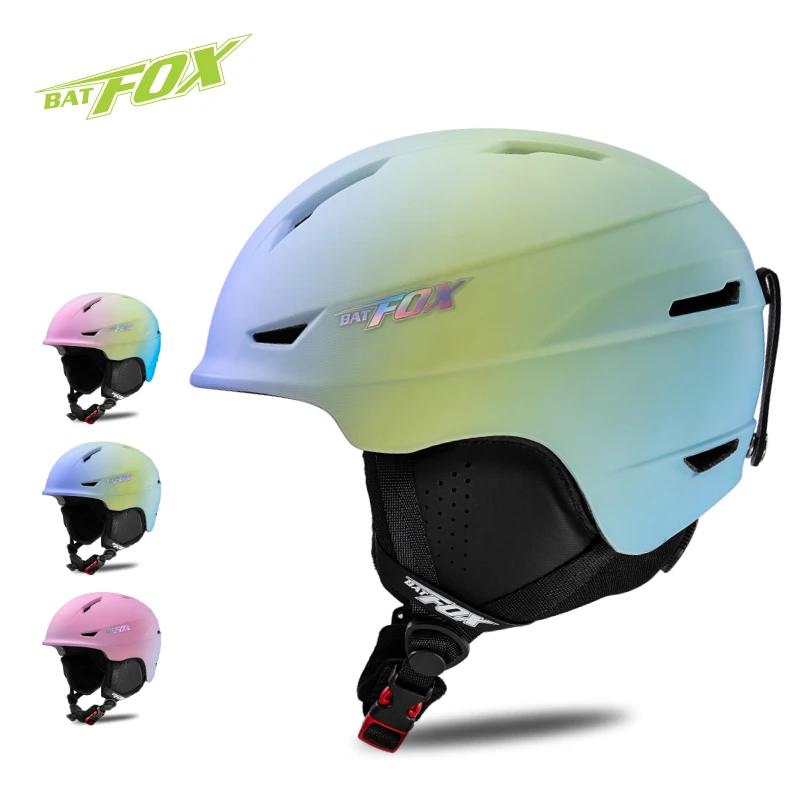 

BATFOX New Winter Women's Ski Helmet Removable Lined Outdoor Sports Cushioning Shock-Absorbing and Impact-resistant Ski Helmet