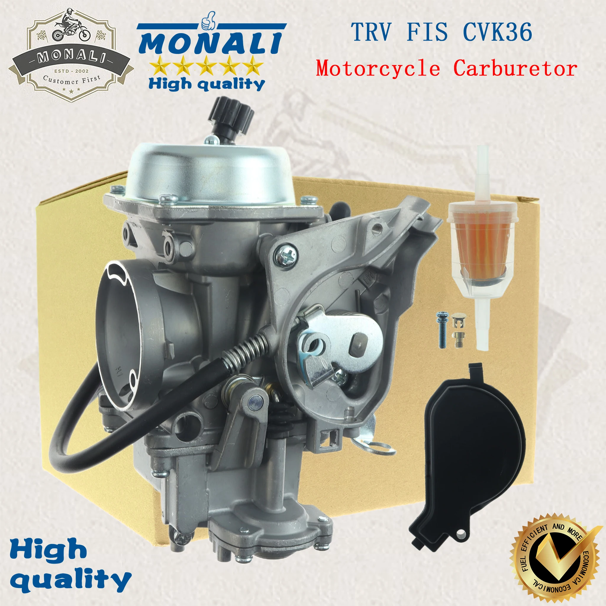Carburador de motocicleta para CVK36 CVK 36 Xt650 Xt 650 Atv 500 Tbx Trv Arctic Cat ATV500 2003 TRV FIS Cvk36 mm 0470-458