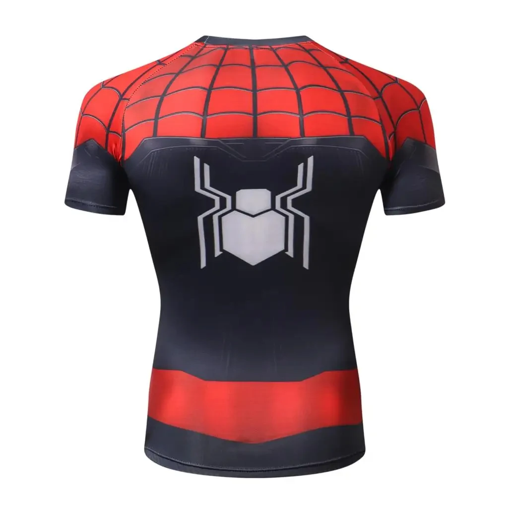 Superhero Spidey Tshirts Men Compression Shirts Long Sleeve Tops Fitness T-shirts Slim Tights Tee Male Cosplay Costume Tights