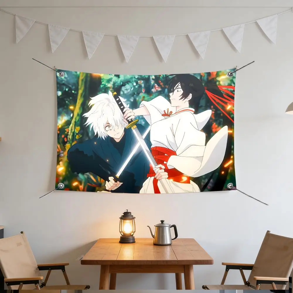 Anime Iconic Hell's Paradise Flags Specialized for indoor and outdoor home decorations, outdoor camping, and bar parties