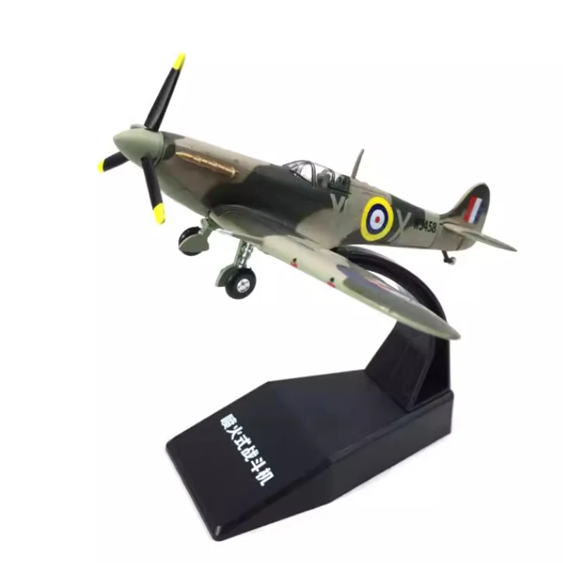 Diecast 1:72 Scale Supermarine Spitfire fighter Mk Vb British Air Force Alloy Finished model Souvenir Gift For Adult Boy