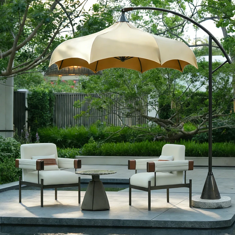 Outdoor Parasol Creative Mushroom Umbrella Courtyard Umbrella Hotel Garden Outdoor Open-air Model Room Umbrella