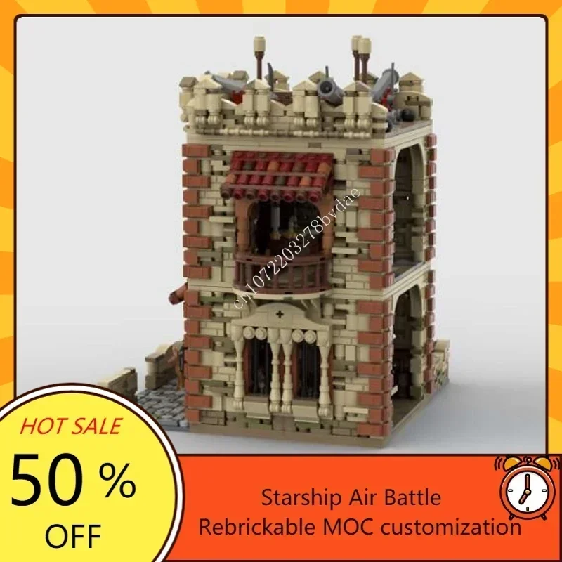 Serie Pirata, Sabre Island Creative, 2704 Piezas, MOC Medieval, Bloques de Construcción de Modelos UCS, Ladrillos Técnicos, Juguetes de Ensamblaje DIY, Regalos para Niños