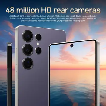 Global Vision S25 Ultra Smartphone 5G Android 12 8GB RAM 512GB ROM 6,8 palcový telefon 1920x1080HD 24+48MP 4 5G síťové mobilní telefony 10 nejlepší prodej nejlepší telefon - №1