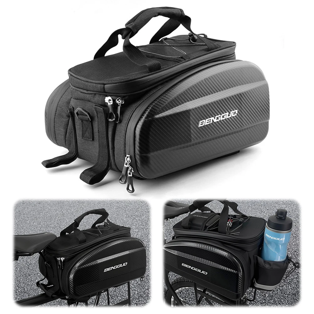 

Сумка на багажник для велосипеда с отражателем и плечевым ремнем, сумка на седло, сумка на заднее сиденье велосипеда для пригородных поездок на открытом воздухе