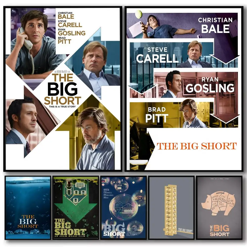 

Good Movie The B-big Short Painting Calligraphy High-Quality Cotton Canvas Poster Wall Art for Living Room Coffee House Decor