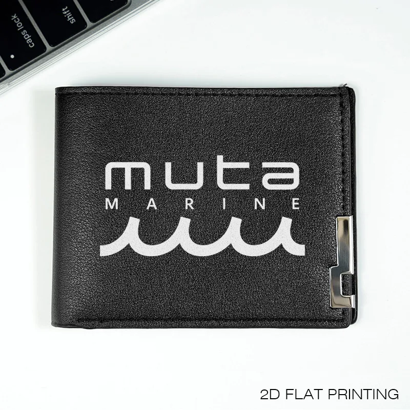 Portfel męski MUTA MARINE Premium PU Leather, minimalistyczny design, lekki, wytrzymały, biznesowy styl, kompaktowy.