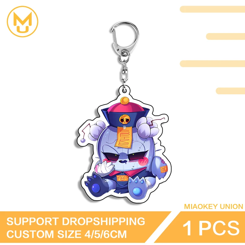 Lovely Zombie Playful Exquisite Premium Funny Sitting Posture Double Sided Key Chains Versatile HD Pattern Charming Jewelry
