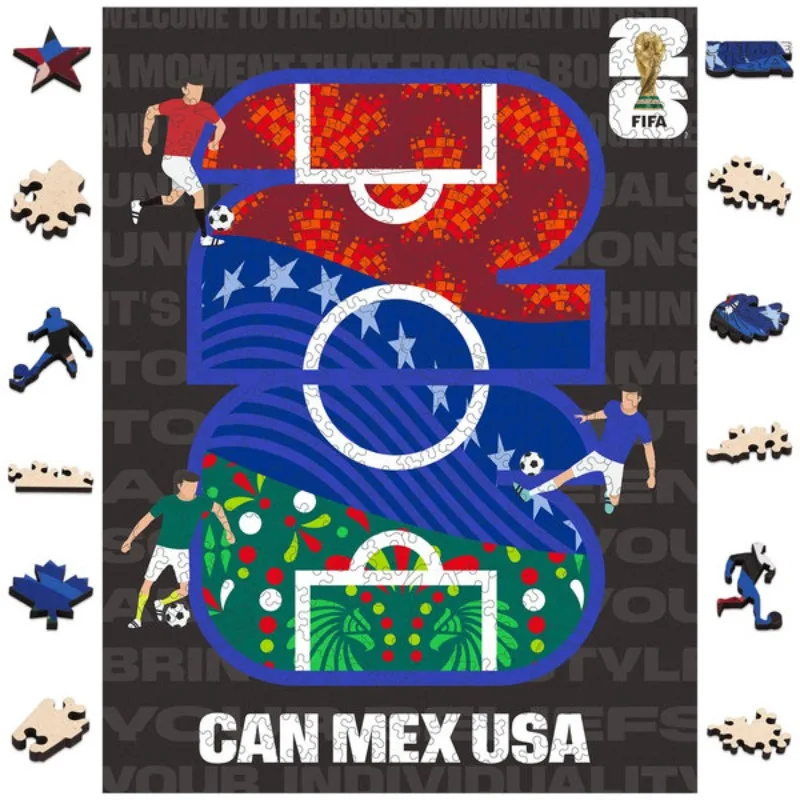 

Hot Sale Officially FIFA World Cup Wooden Puzzles for Adults 300 Piece Brain Training Gift & Home Decor Wall Art Jigsaw Souvenir