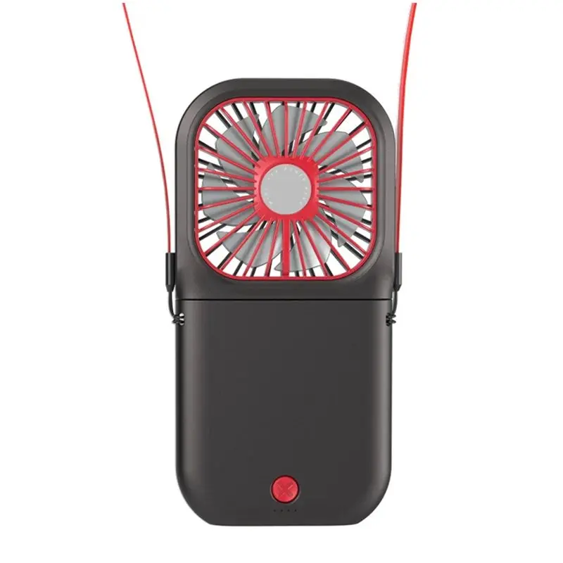 

B82B-F20 Portable Folding Neck Fan USB Mute Power Bank Mini Handheld Desktop Multi Recharge