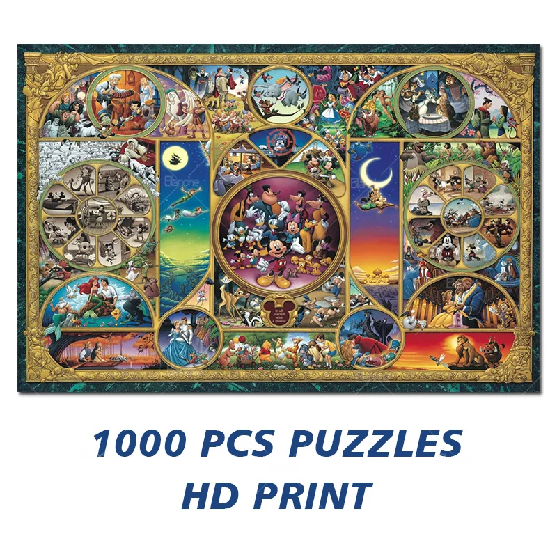 

Disney Anime Classical Scenes Movie Characters 300 500 1000PCS Puzzles Paper Jigsaw Puzzle Game Kids Teens Like Room Ornament