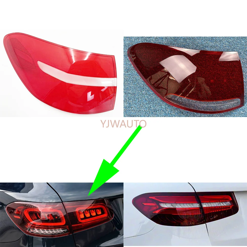 

For Mercedes-Benz GLC 2016 2017 2018 2019 2020 2021 2022 Taillight Cover Car Taillamp Lens Rear Lampshade Brakelights Shell